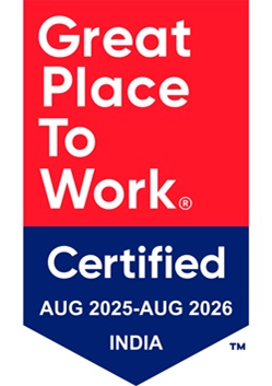 Great Place to Work Certified AUG 2025–AUG 2026, India