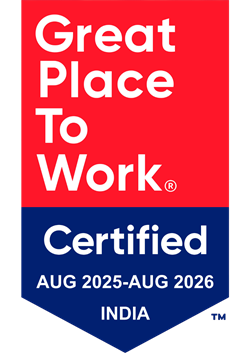 Great Place to Work Certified AUG 2025–AUG 2026, India
